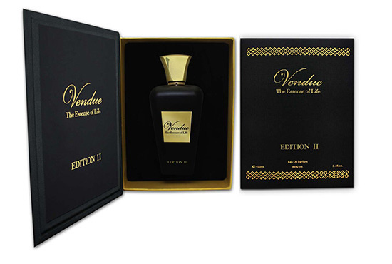 vendue edition 2 perfume bottle and package