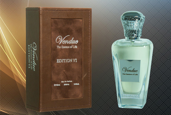 vendue edition 6 perfume bottle and package