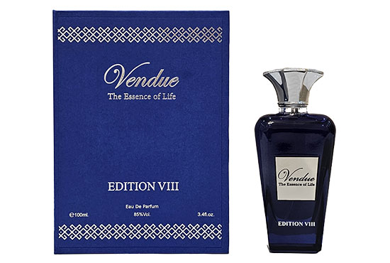 vendue edition 8 perfume bottle and package