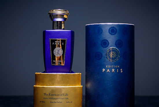 vendue edition paris perfume bottle and package